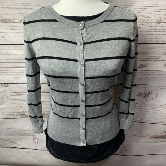 NWOT Maurices Striped Button Down Cardigan - Picture 1 of 5